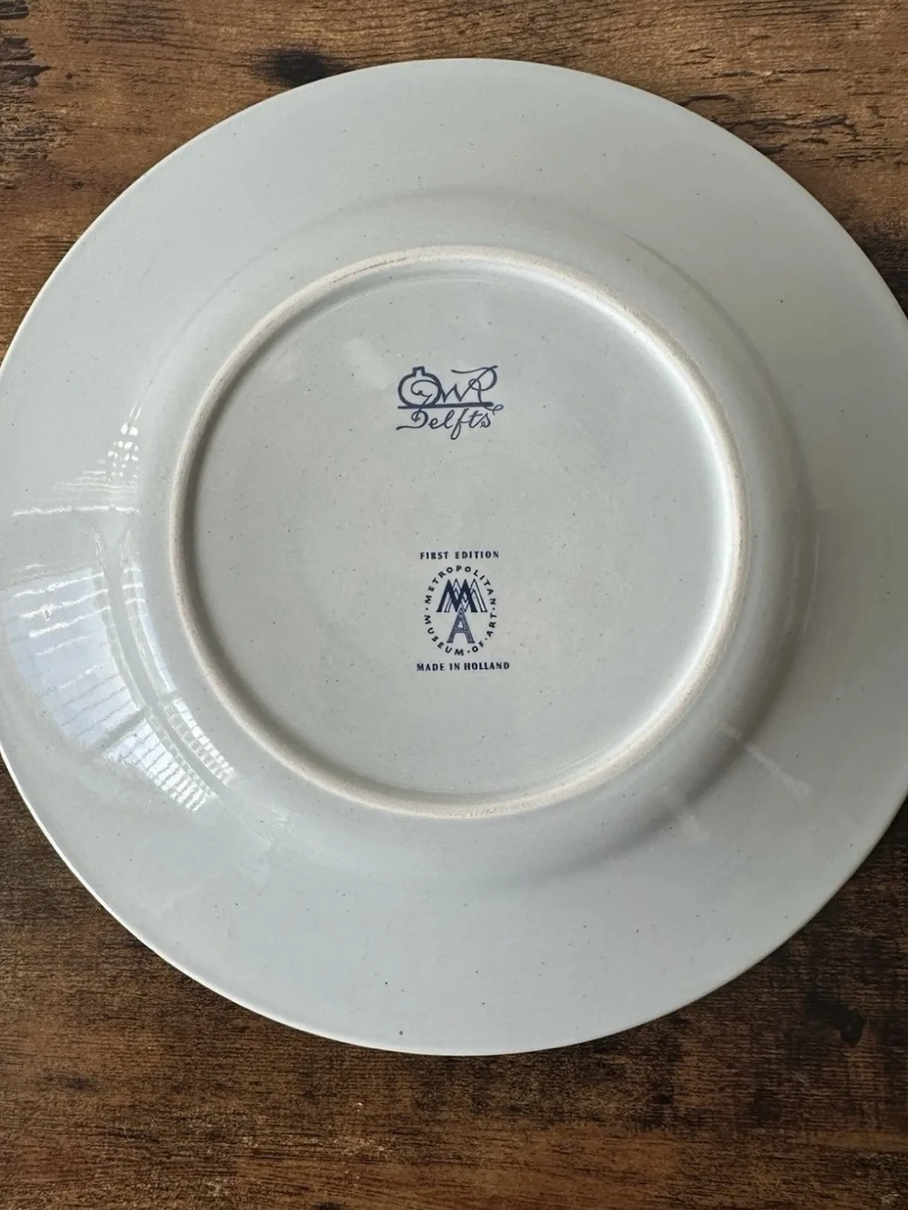 MMA Delft Plate June Juni Vintage First Edition Month Plate Made In Holland